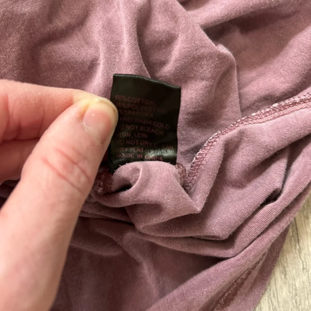 POL Dusty Mauve Babydoll Top Sz Sm - Picture 8 of 11
